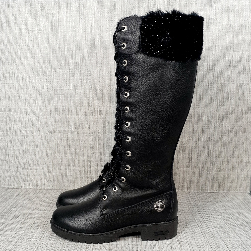 Timberland Lace Up Leather Waterproof Boots 7.5